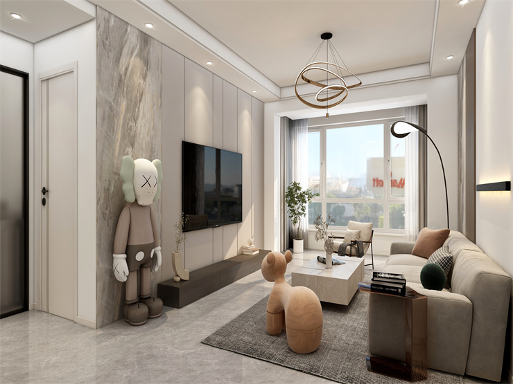 華潤二十四城-85平-現代風格-客廳.jpg 華潤二十四城-85平-現代風格-客廳.jpg