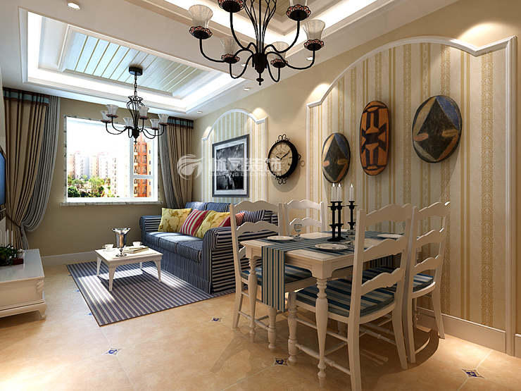 和平之門-72平米地中海風格-餐廳1.jpg 和平之門-72平米地中海風格-餐廳1.jpg