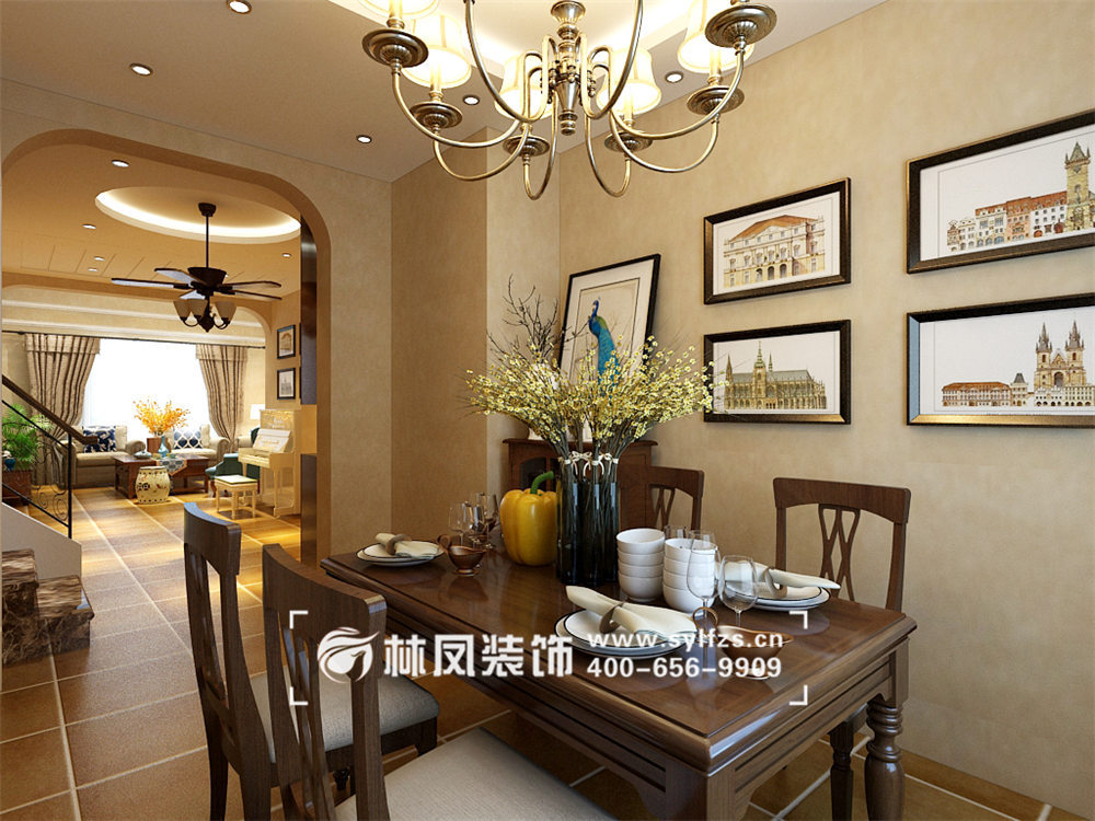 華潤橡樹灣-159平-美式風格-餐廳 (2).jpg