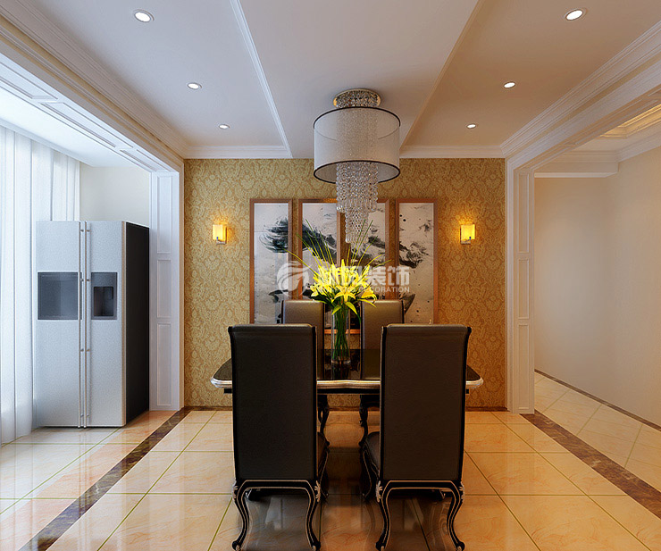 金地錦城-135平米-簡歐風格-餐廳1.jpg