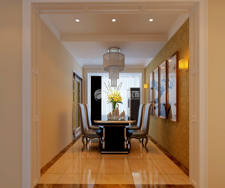 金地錦城-135平米-簡歐風格-餐廳2.jpg