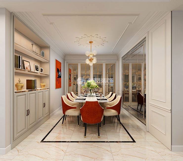 碧桂園御長白-138平-美式輕奢風格-餐廳2.jpg