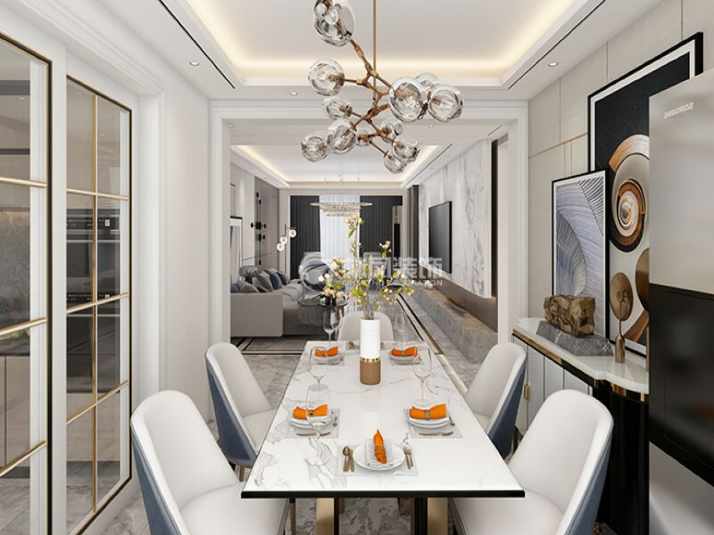 S10-韓雪-丁香水岸125平-現代輕奢風格-餐廳2.jpg