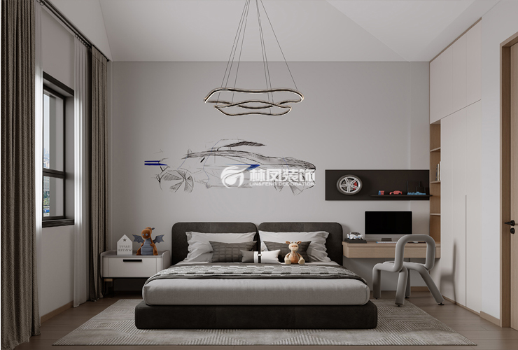 莫奈小鎮-220㎡-新中式風格-客臥室.jpg
