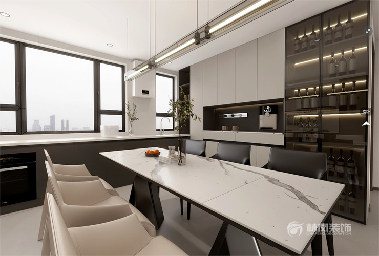 華潤置地公元九里 150平 現代極簡 餐廳2.jpg