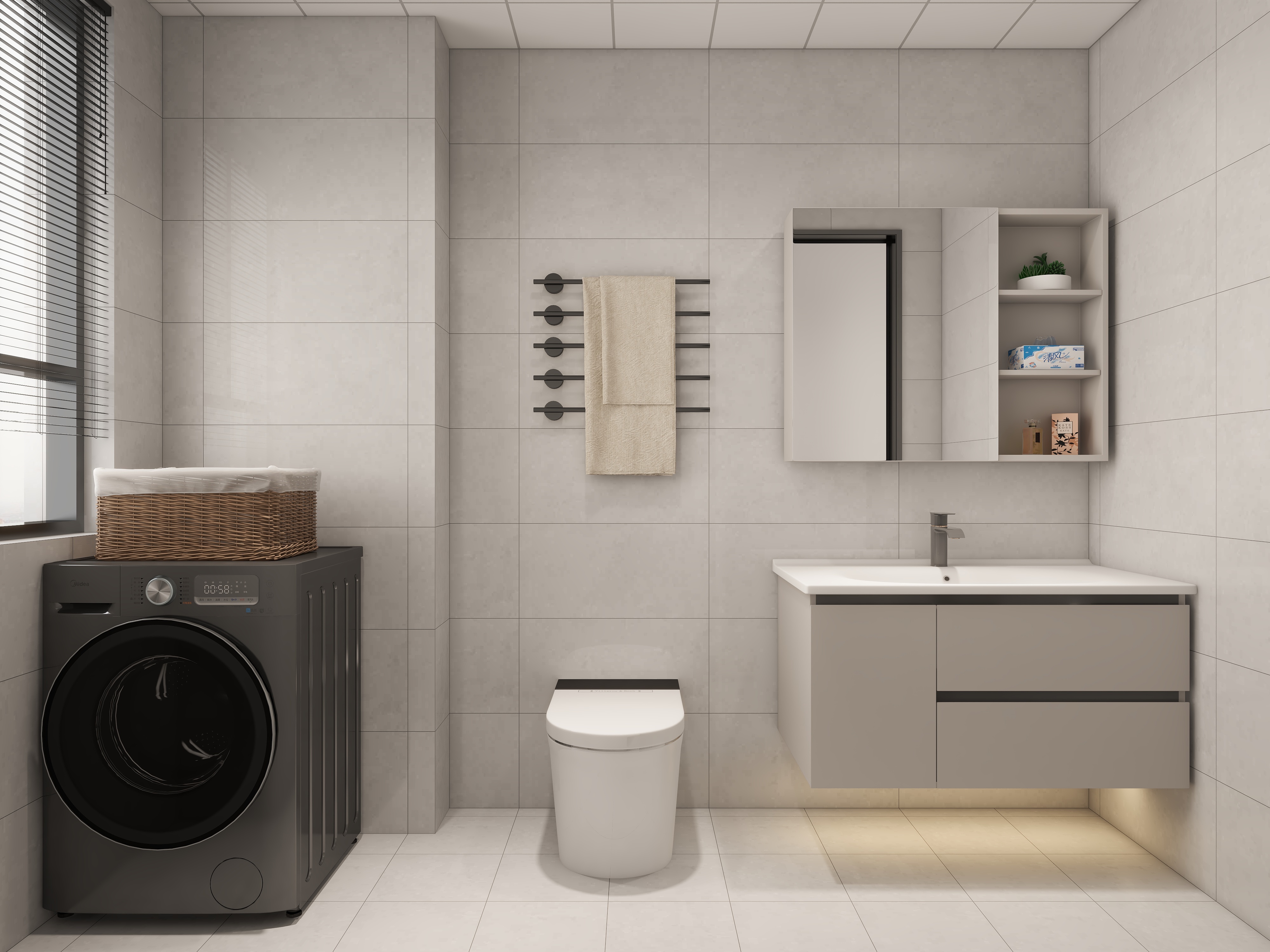 保利茉莉公館115㎡現代風格-衛生間 .jpg